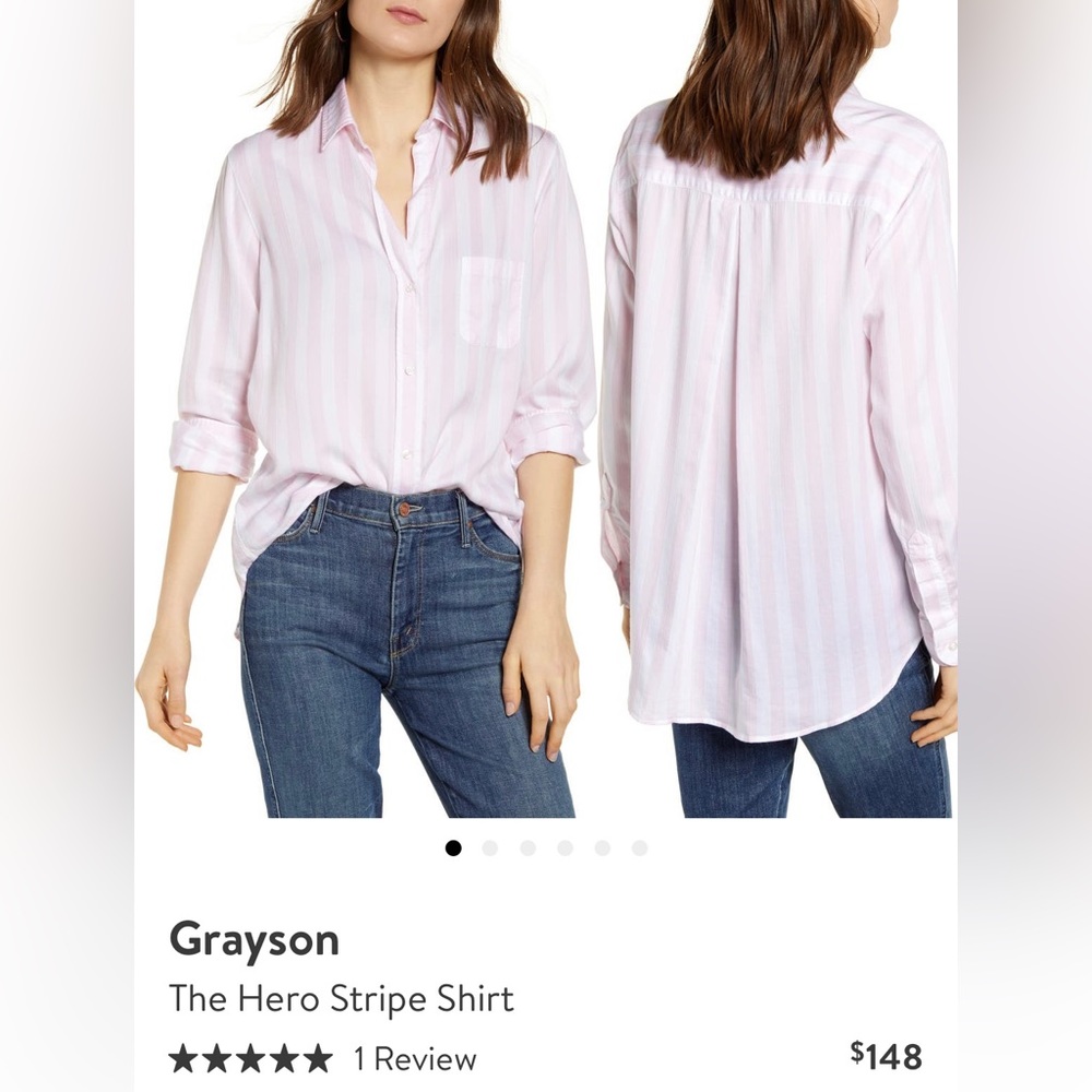 GRAYSON - Elizabeth Striped Shirt NWOT - Size 02